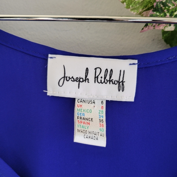 Joseph Ribkoff Layered Damask Paisley 3/4 Sleeve Blouse US 6 - Picture 10 of 10